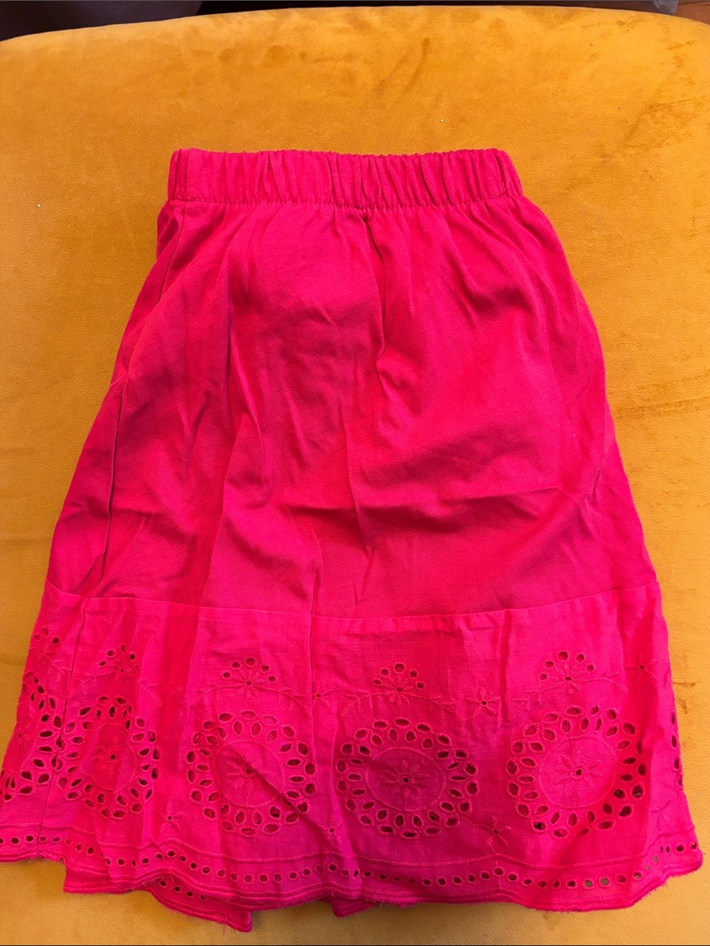 Primark Hot Pink Eyelet Midi Skirt